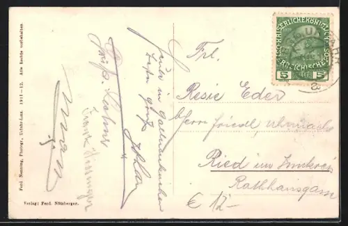 AK Gallneukirchen /O.-Ö., Diakonissenhaus Bethanien mit Kirche u. Anlage aus der Vogelschau