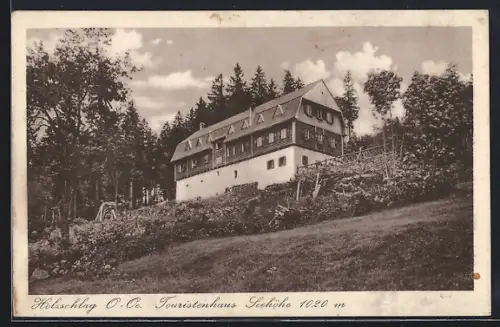 AK Holzschlag, Blick zum Touristenhaus