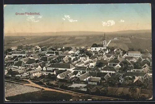 AK Gross-Riedenthal, Blick über die Dächer