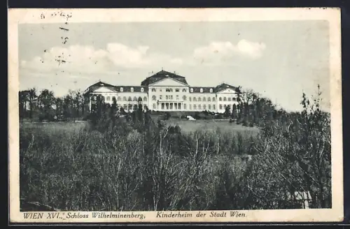 AK Wien, Schloss Wilhelminenberg, Kinderheim der Stadt Wien