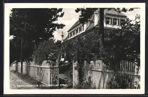 AK Stranzendorf /N.-D., Eingang zum Erholungsheim