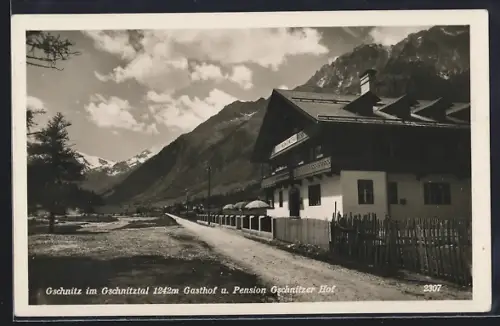 AK Gschnitz im Gschnitztal, Gasthof und Pension Gschnitzer Hof