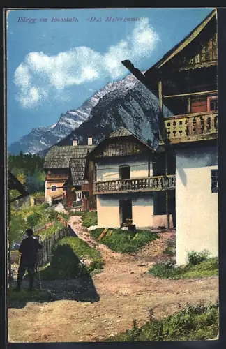 AK Pürgg im Ennstale, Das Malergassl