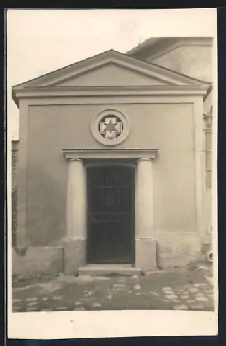 Foto-AK Wien, Dornbach, Kriegergedächtniskapelle Zur schmerzhaften Mutter Gottes