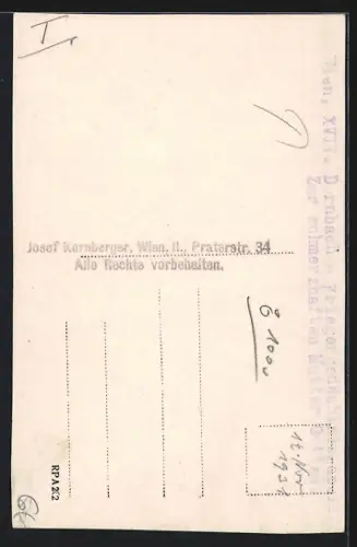 Foto-AK Wien, Dornbach, Kriegergedächtniskapelle Zur schmerzhaften Mutter Gottes