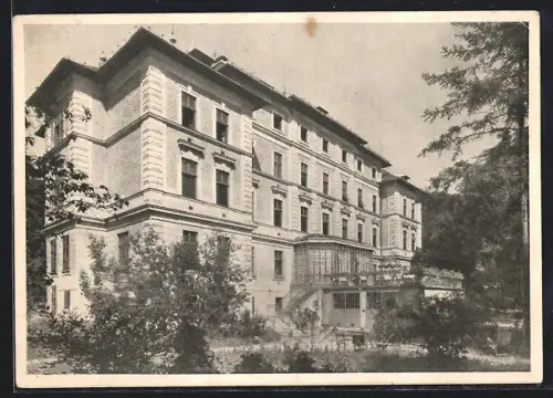 AK Vorderbrühl, Hotel-Pension Vorderbrühl, Heim der österr. genossenschaftlichen Bildungszentrale, Liechtensteinstrasse 9