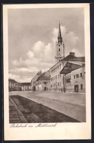 AK Rohrbach / Mühlviertel, Ortspartie im Mühlenviertel