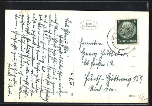 AK St. Paul i. Lav., Ortsansicht mit Blick auf das Stift