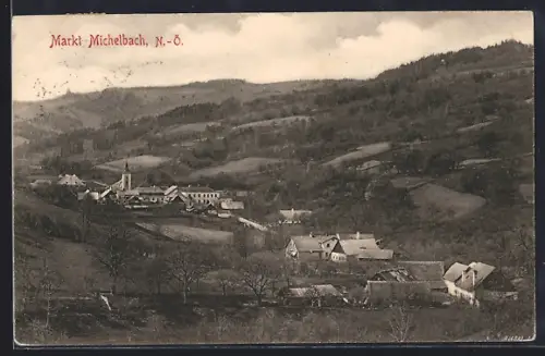 AK Markt Michelbach, Blick auf den Ort