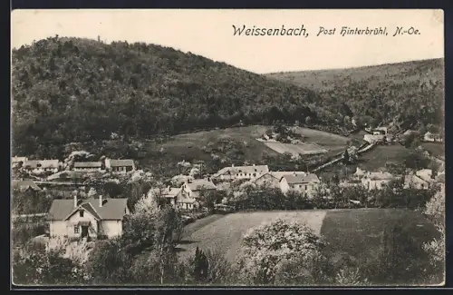 AK Hinterbrühl, Ortsansicht Weissenbach
