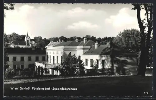 AK Wien, Schloss / Jugendgästehaus Pötzleinsdorf, Gesamtansicht