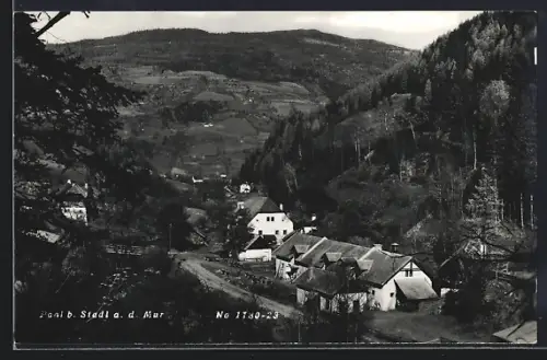 AK Paal bei Stadl a. d. Mur, Ortsansicht aus der Vogelschau