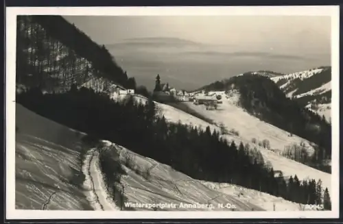 AK Annaberg /N.-Ö., Ortsansicht im Winter