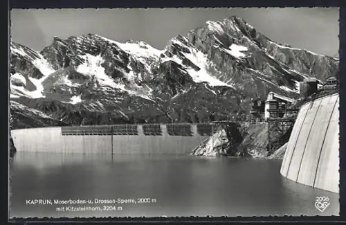 AK Kaprun, Moserboden u. Drossen-Sperre mit Kitzsteinhorn