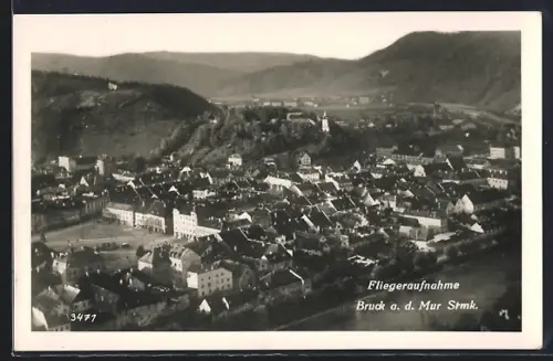 AK Bruck / Mur, Fliegeraufnahme