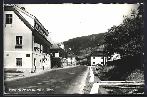 AK Perchau am Sattel, Strassenpartie