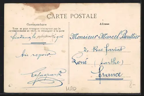 AK Tananarive, Garage des automobiles du Gouvernement Général