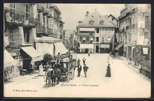 AK Aix-les-Bains, Place Carnot