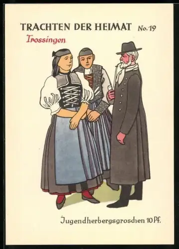 AK Trossingen, Trachten der Heimat, Schwarzwälder Tracht