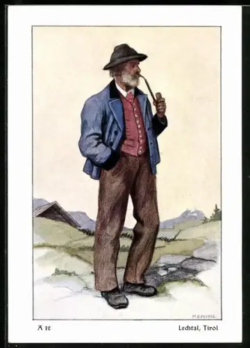 AK Lechtal /Tirol, Lechtaler in Tracht, Alpentrachten unserer Zeit