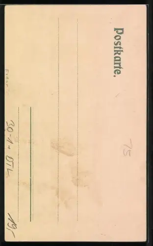 Künstler-AK Karlsruhe, 1. Badisches Leib-Grenadier Regiment No. 109, Uniform von 1903