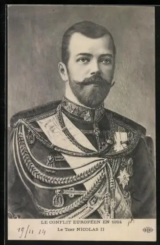 AK Zar Nikolaus II. in Uniform