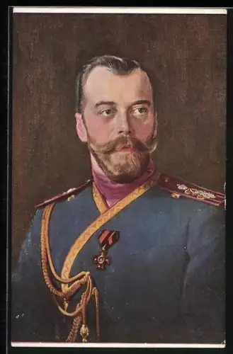 AK Zar Nikolaus II. in Uniform