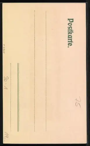 Künstler-AK Mannheim, Soldat des Inf. Regiment v. Freydorf No. 4