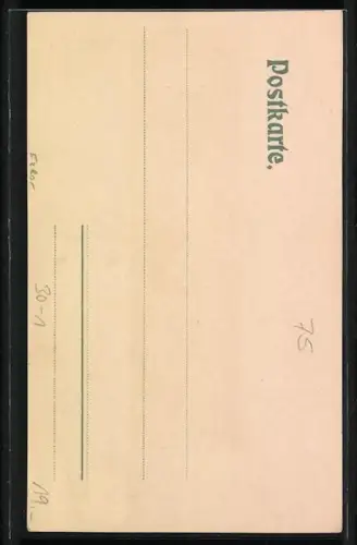 AK Karlsruhe, Soldat des 1. Leib-Grenadier-Regiments in Uniform mit Gewehr