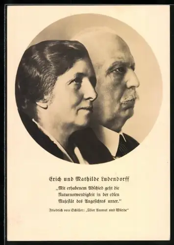 AK Erich und Mathilde Ludendorff