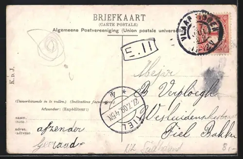 AK Vlaardingen, Schiedamsche Weg, Strassenpartie