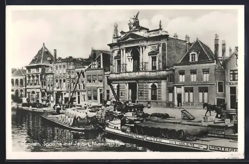 AK Haarlem, Spaarne met Teylers Museum