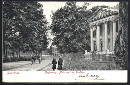 AK Haarlem, Wagenweg, Huis met de Beelden