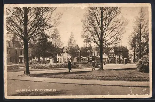 AK Haarlem, Kleverparkweg mit Strassenbahn