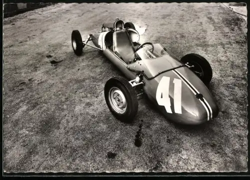 Fotografie Auto Rennwagen Startnummer 41, Eigenbau mit Heckmotor