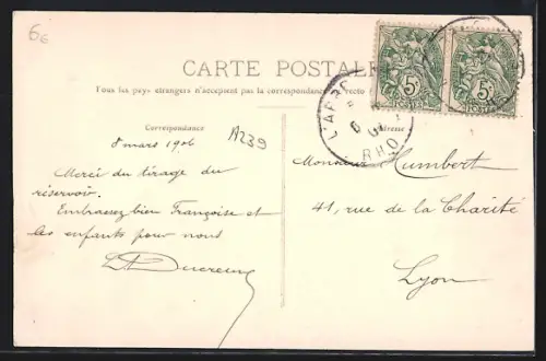 AK L`Arbresle /Rhône, Un coin du bois de Boulogne et pont de la Roche-Mathieu