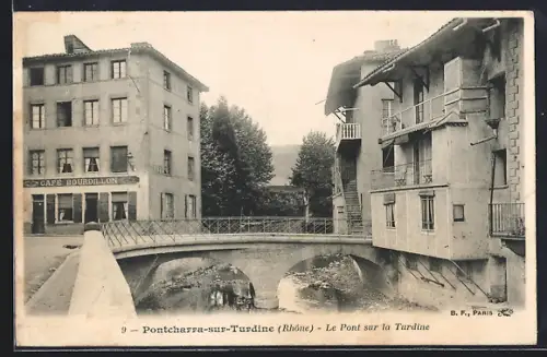 AK Pontcharra-sur-Turdine /Rhône, Le Pont sur la Turdine