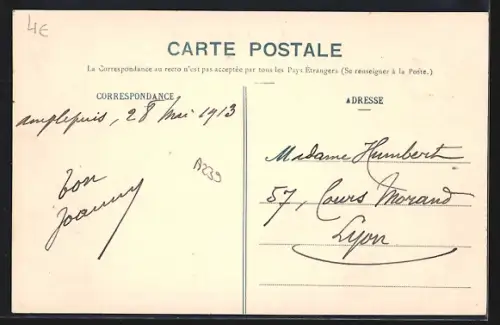 AK Amplepuis, Vue générale prise de Révillon