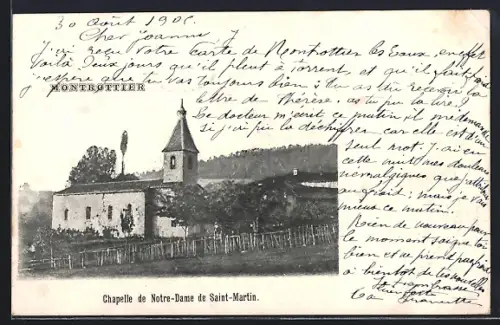 AK Montrottier, Chapelle de Notre-Dame de Saint-Martin
