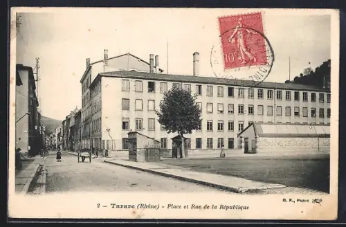 AK Tarare /Rhône, Place et Rue de la République