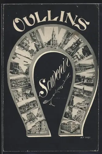 AK Oullins, Souvenir avec montage de vues diverses