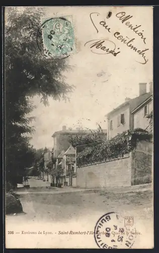 AK Saint-Rambert-l`Île-Barbe, Vue du Quartier de la Saône