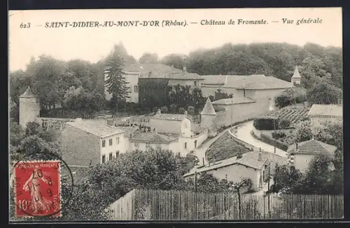 AK Saint-Didier-au-Mont-d`Or, Château de Fromente, Vue générale