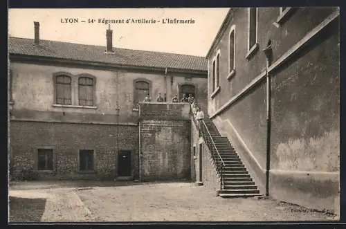 AK Lyon, 54e Régiment d`Artillerie, L`Infirmerie