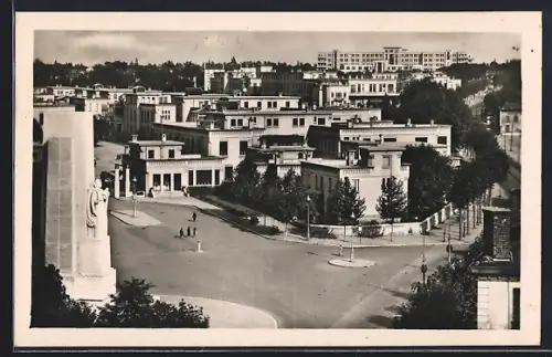 AK Lyon, Hôpital Edouard-Herriot et Monument aux Morts de l`École de Santé