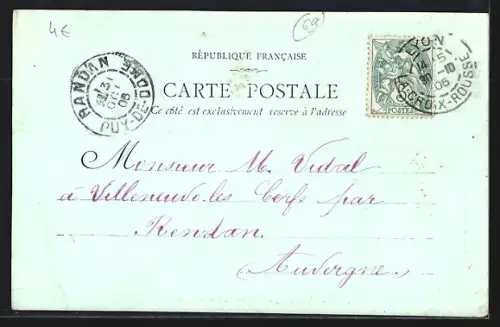 AK Ste-Foy-les-Lyon, École Fénelon, vue du parc