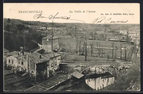 AK Francheville, La Vallée de l`Yseron vue panoramique