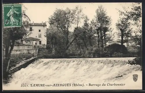 AK Lamure-sur-Azergues /Rhône, Barrage du Charbonnier