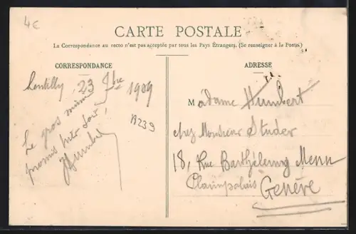 AK Lentilly /Rhône, Château de Cruzols, XIVe siècle, et l`étang