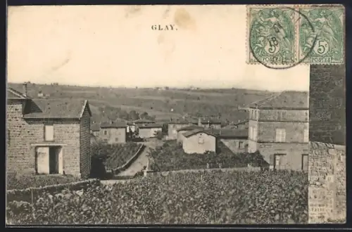 AK Glay, Vue sur le village et les paysages environnants